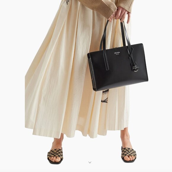 Prada Embroidered Fabric Slides - Picture 2 of 3